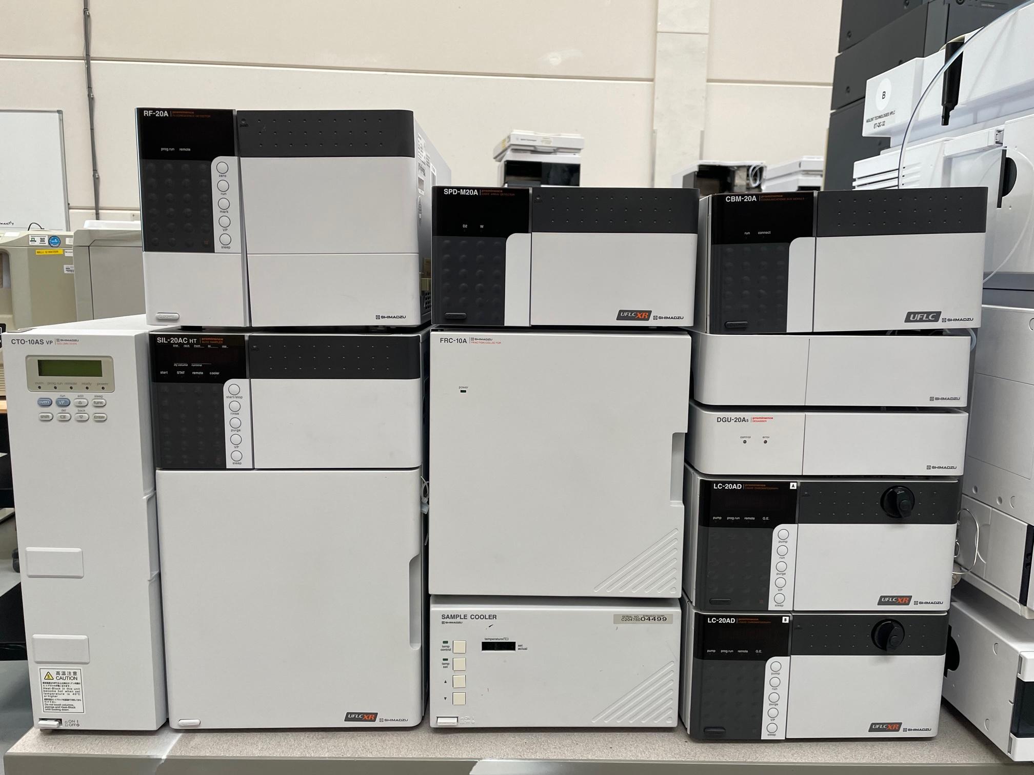 Shimadzu LC-20 HPLC system with DAD and FLD
