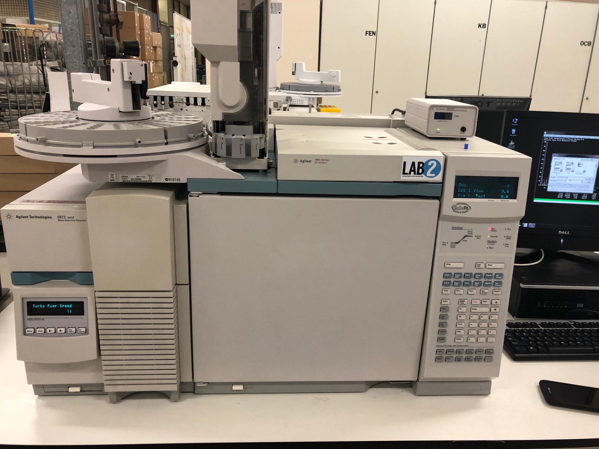 Agilent GC/MS with 5973N MSD and 6890 GC